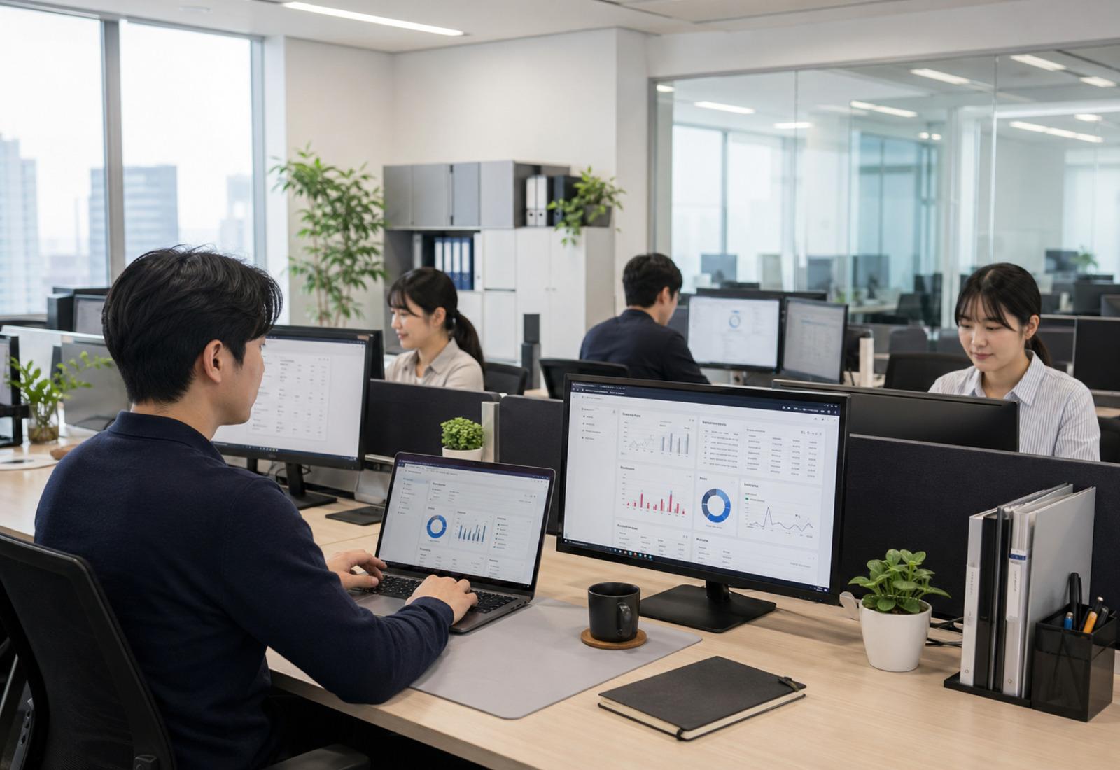 정돈된 모던한 사무실